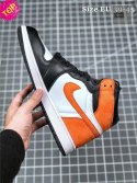 Nike Air Jordan 1 - pomarańczowo/czarno/biale 2