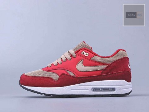 Nike air max 1 87 - czerwono bordowe